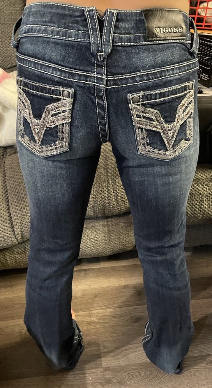 VIGOSS JEANS The Chelsea slim boot early 2010s 31/33 (size 1/2) crystals